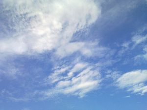 Blue sky with clouds